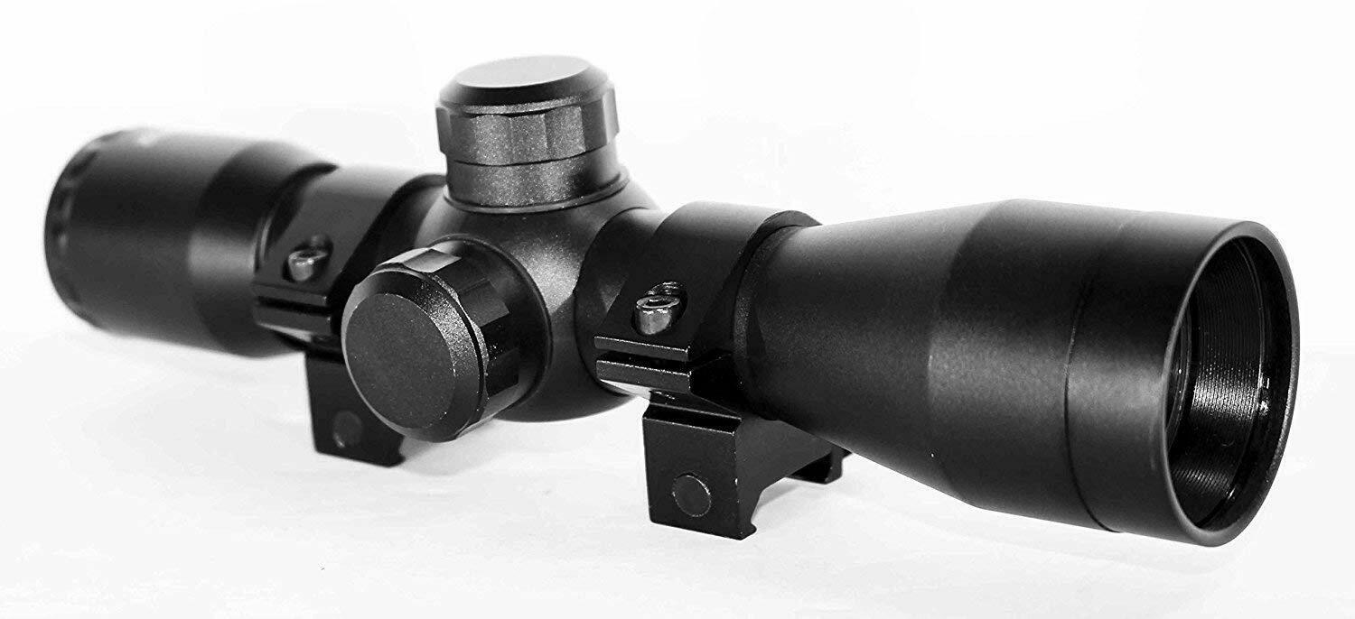 Black Rifle Upgrade Kit For Ruger 10/22 With 4x32 Scope + Rings + Weaver Rail Mount.