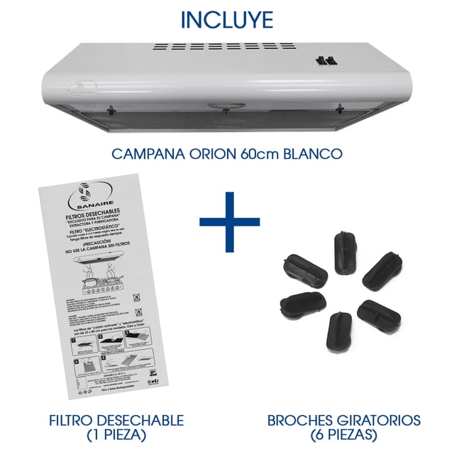 Campana SANAIRE COMB-ORI60BL-FILDES-BROSTD