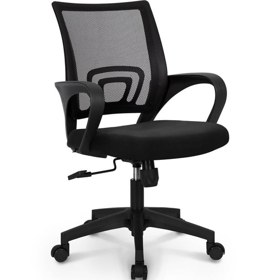 NEO CHAIR Ergonomic Office Chair, Lumbar Support, Adjustable Height with Armrests for Adults (Black)