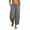 Gray, variant on Levmjia Women's High Waisted Wide Leg Pants, Solid Color Drawstring Waist Casual Loose Fit Trousers with Pockets, Summer Beach Vacation Pants for Women