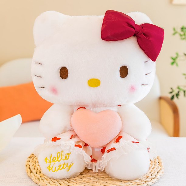 Acogedoras muñecas de peluche Kt Cat Doll, juguetes de peluche de gato de peluche de gran tamaño, juguete de gatito súper lindo para niñas