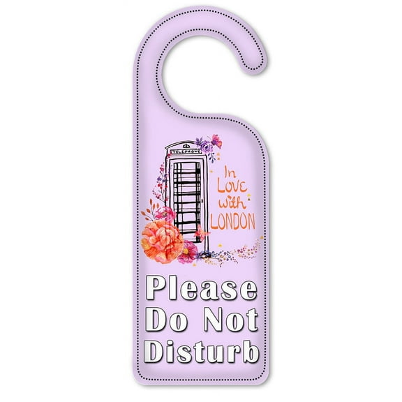 Do Not Disturb Door Knob Hanger Sign - In Love with London