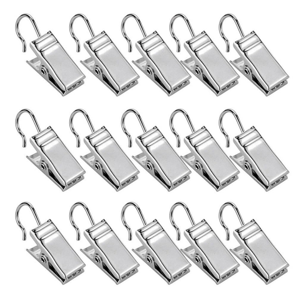36PCS Creative Curtain Hooks Window Shower Curtain Clips Curtain Clamps
