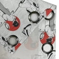 thumbnail image 4 of Ambesonne East Grommet Curtain, Modern Japanese, 50" x 72", Black Red, 4 of 6