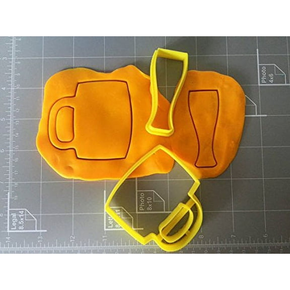 Beer Glasses Cookie Cutter- Fast Shipping - Sharp Edges - Exceptional Quality