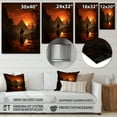 thumbnail image 4 of Designart "Egypt Pyramid form" Egypt Metal Wall Decor, 4 of 5
