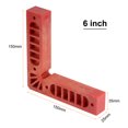 thumbnail image 2 of 8 Packs Positioning Squares Right Angle Clamps 6 x 6 inch (150x150mm) 90 Degree Corner Clamp, Red, 2 of 5