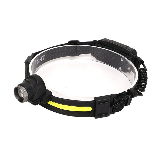 COB Headband Light, Strong Beam LED Headlamp XPG Sensing For Camping