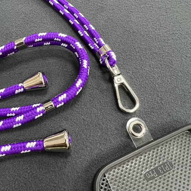 Adhesivo trasero para cordón de teléfono móvil, cordón japonés, cordón colgante oblicuo, ajustable, cuerda telescópica universal
