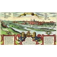 thumbnail image 2 of Hogenberg, Braun 24x16 Gold Ornate Wood Framed with Double Matting Museum Art Print Titled - Munich Munchen Germany, 2 of 4