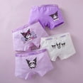 thumbnail image 6 of Anime Kawaii Sanrios Kuromi 4Pcs Kids Underwear Cotton Girl Boxer Antibacterial Shorts Baby Briefs Breathable Toddler Underpants, 6 of 10