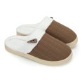 thumbnail image 2 of NineCiFun House Slippers for Women on Memory Foam Indoor Outdoor Fuzzy Slippers (Brown,Size 9-10), 2 of 7