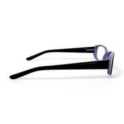 Contour Womens FM13034 Rectangular Prescription Eyeglasses with Case, Black