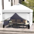 thumbnail image 3 of Ainfox 10x10 Pop up Canopy Tent with Sidewalls and Weighted Sandbags,Instant Outdoor Shade Gazebo,White, 3 of 8