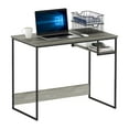 thumbnail image 2 of Furinno Moretti Modern Lifestyle Study Desk, 35, French Oak Grey, 2 of 4