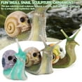 thumbnail image 4 of Gustave Resin Skull Snail Garden Statue Miniature Animal Figurine Sculpture Art Ornaments for Home Desk Yard Patio Lawn Micro Landscape Decoration, 4 of 7