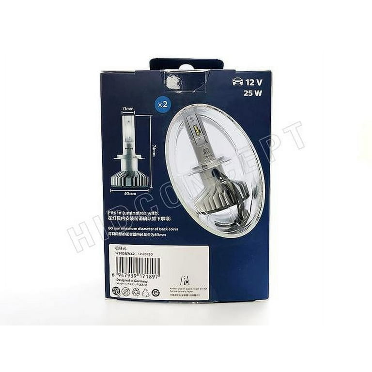 2x Philips X-treme Ultinon Led H7 12v 6000k +200% More Bright Car Headlight  Auto Original Oem Upgrade Genuine Lamps 12985bwx2 - Car Headlight Bulbs(led)  - AliExpress