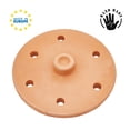 thumbnail image 4 of Handmade Clay Pot Dolma Lid Cover, Unglazed Terracotta Grape Leaf Roll Lid, Natural Earthenware Weighted Cooking Grill Press (Small 7.1 in), 4 of 5