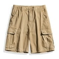 thumbnail image 2 of AXXD Khaki Shorts For Men Sports Leisure Multi-Pockets Relaxed Summer Shorts Clearance, 2 of 4