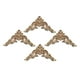 thumbnail image 4 of 4 calcomanías de madera tallada sin pintar, adornos decorativos, apliques de madera tallada para esquinas. 8cmx8cmx0.8cm, 4 of 9