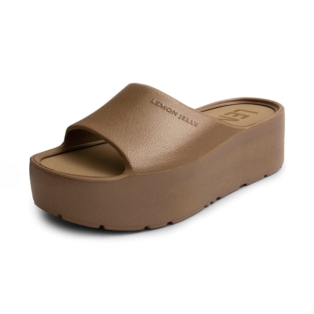 Sandalias con plataforma Lemon Jelly Sunny para mujer, color bronce, talla 40-41