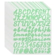 thumbnail image 1 of Paquete de 760 10 Hojas Stickers de Letras Brillantes Autoadhesivos Sticker de Alfabeto Verde, 1 of 6
