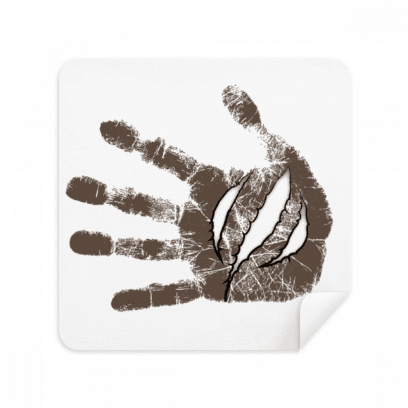 Laceration Marks Handprint Wound Glasses Cloth Screen Cleaner Suede Fabric 2 Pack