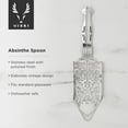 thumbnail image 2 of Viski Spoon-Vintage Style Absinthe Dripper With Perforations-Dishwasher Safe Stainless Steel Set Of 1, Silver, 2 of 5