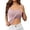 Pink, variant on Women's Built-In Bra Tank Top Casual Crew Neck Sleeveless Summer Athletic Workout Camisole Plus Size Padded Top