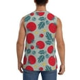thumbnail image 4 of Goofa Tomato Printed Men's Sleeveless T-Shirt - Athletic Gym Workout Tank Top for Men - Moisture-Wicking, UPF 30+ Quick-Dry Muscle Tee-Medium, 4 of 8