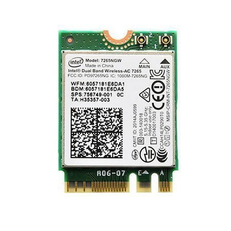 Mobile Options WiFi Wireless Intel Network 7260NGW Revised H/T Dual Band 2x2 AC+Bluetooth HMC SPS 756749-001 for HP laptops price history on PriceWatchPro