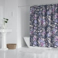 thumbnail image 3 of Floral Shower Curtain Watercolor Botanical Bathroom Decor Rustic Flower Design Fabric Bath Curtain for Tub Country Style Home Accessories with Hooks，36x72in, 3 of 5