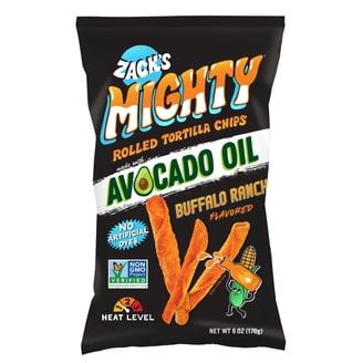 Zack's Mighty Avocado Oil Rolled Tortilla Chips - Chile Lime, 6 oz