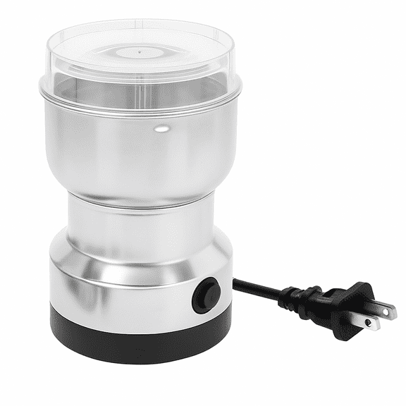 Electric Coffee Grinder 150W for Coffee Beans, Spices & Nuts – Stainless Steel Bowl with Metal Blades, One-Touch Control, Compact Countertop Grinder by Dependable Industries Inc. Essentials