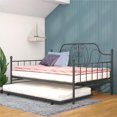 thumbnail image 4 of DHP Lucie Metal Daybed Full/Twin Size Frame in Black, 4 of 11