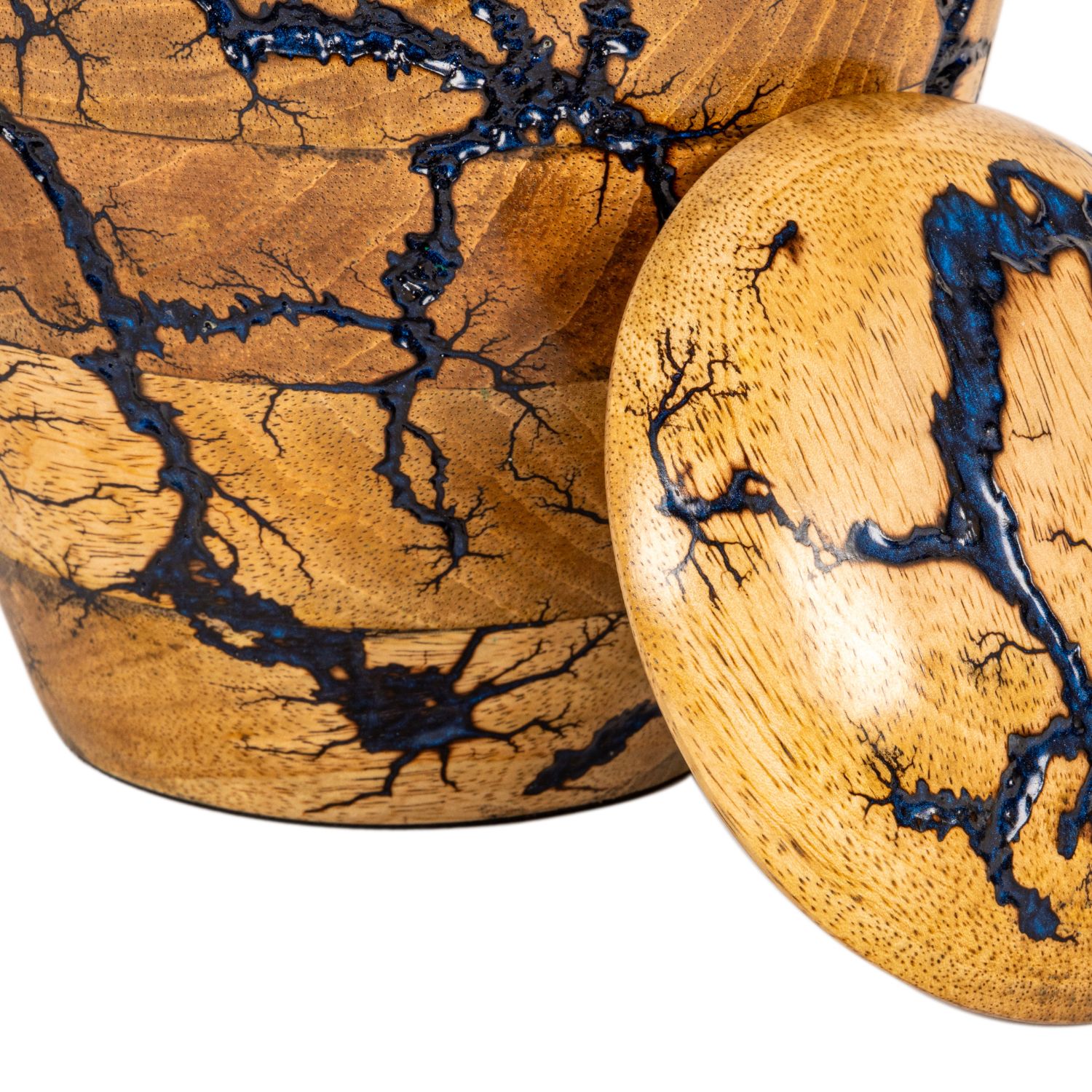 Cremation Urn for Adult Human Ashes - Handcrafted Funeral Memorial Urn