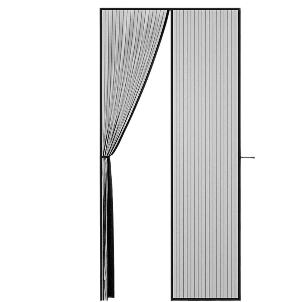 Insect Screen Door 110x210cm Insect-proof White Magnetic Mosquito Net
