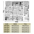 thumbnail image 4 of ZNDUO Lightweight Microfiber Bed Blanket, Vintage Newspaper Pattern Super Soft Flannel Cozy Throw Blankets, 40"x30", 4 of 8