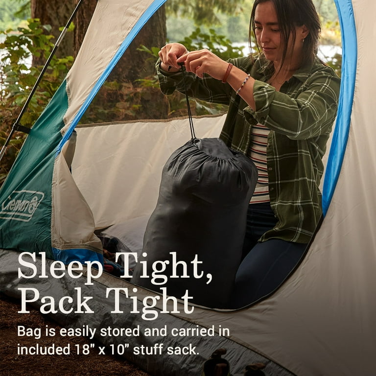 Coleman Montauk™ 40°F Big and Tall Mummy Sleeping Bag, Black