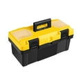 thumbnail image 1 of Boîte à Outils Quincaillerie Boîte à Outils Boîte de Rangement Portable Accessoires 2 Couches Boîte à Outils Quincaillerie Quincaillerie Outils de Rangement en Plastique Organisateur18dans Renforcé, 1 of 2