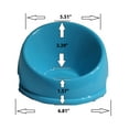 thumbnail image 5 of Dog Food Bowl Feeding Flat-Faced Dogs Pugs Bulldog Boxer Puppy Bull Slanted Blue, 5 of 6