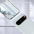 thumbnail image 2 of KOMI for Google Pixel 9 Pro XL Case, Silicone Phone Case with 1 Screen Protector, Soft Anti-Scratch Microfiber Lining, Full Body Shockproof Slim Cover Support Wireless Charging, White, 2 of 5