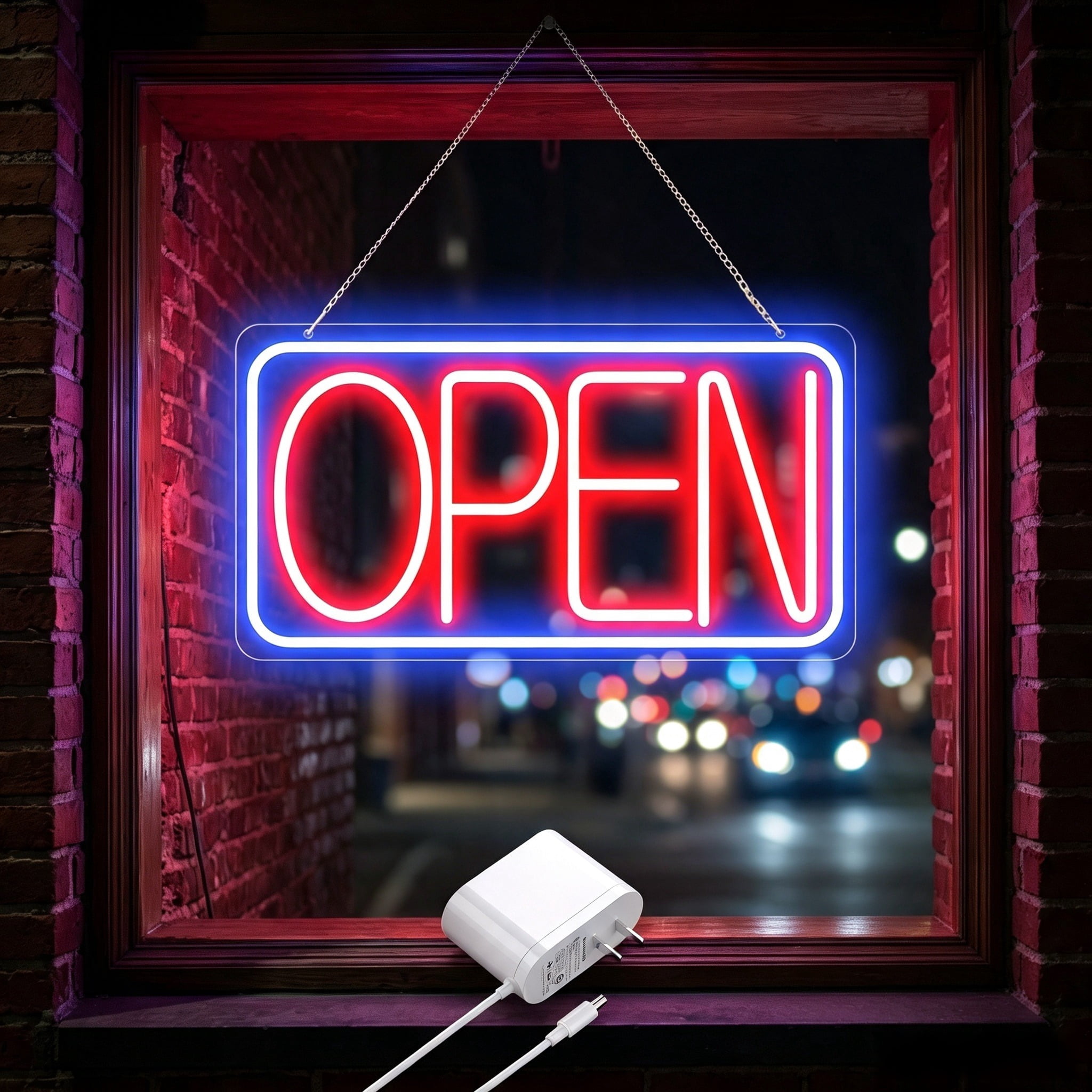 LED　open　Sign KEBE, LED Open Sign, 19x10 inches, Bright flashing light - Walmart.com