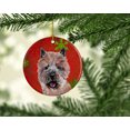 thumbnail image 2 of Carolines Treasures SC9758CO1 Norwich Terrier Flocons de Neige Rouges Ornement en Céramique de Vacances, 2 of 2