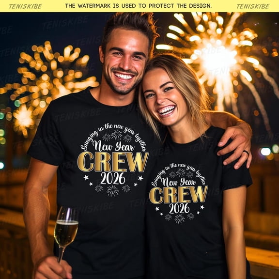 NODB Happy New Year Crew 2026 Shirts, 2026 New Year'S Crew Shirt, New Year'S Eve Shirts Party Shirts BLACK Unisex S-5XL Hot Trending Shirt, Vintage Birthday Gift