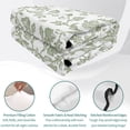 thumbnail image 4 of King Quilt Set 96''x106'', Green Leaf Flower Lightweight Bedspread Coverlet Set with 2 Pillow Shams, Vintage Farmhouse Bohemian Spring Breathable All Season Quilt Bedding for Bedroom/Guest Room, 4 of 9