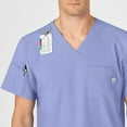 thumbnail image 6 of Wink W123 Men's V-Neck Scrub Top, Ceil Blue, XS Womens, 6 of 6