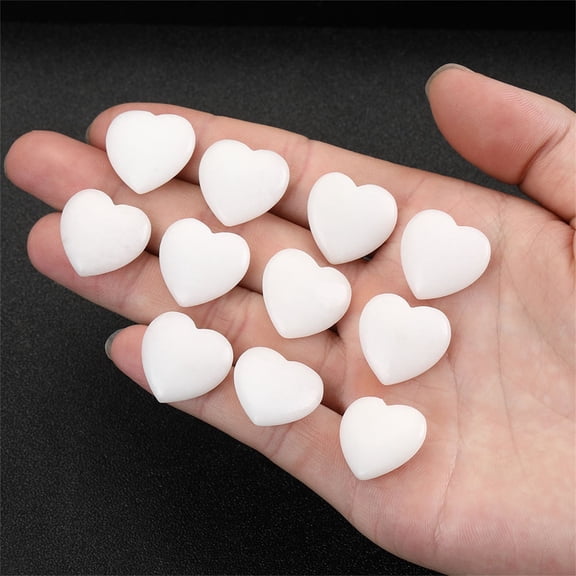 Upgraded 15pcs Worry Stones Various Styles Heart Shaped Rocks Colorful Heart Crystals Heart Stones Small Mancala Stones Crystals For Valentines Day