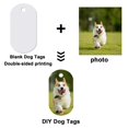 thumbnail image 4 of 45 piezas Sublimación Etiqueta de perro en blanco Aluminio Blanco Sublimación Estampado Etiqueta Colgantes Doble cara Estampado en blanco Etiquetas de metal Etiquetas de mascotas personalizadas Oval, 4 of 5