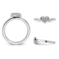 thumbnail image 5 of Sterling Silver Promise Heart Ring with Diamond Accent, 5 of 5